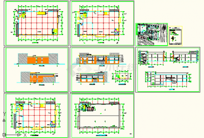 某地小型超市全套CAD建筑工程施工图
